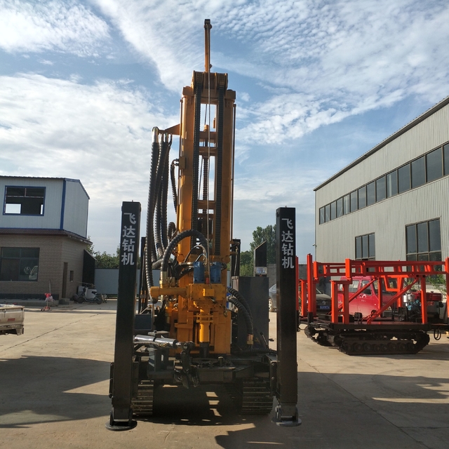 260m Small Pneumatic Air Compressor Water Bore Well Drilling Machine